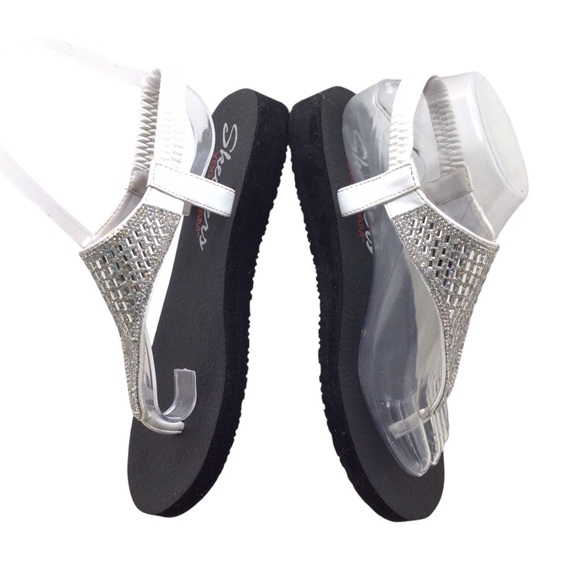 Skechers Cali Meditation Rock Crown Sandals Women’s 7 Rhinestone Yoga Foam - Picture 5 of 11